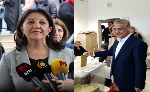 HDP Eş Başkanları Buldan ve Sancar oylarını kullandı