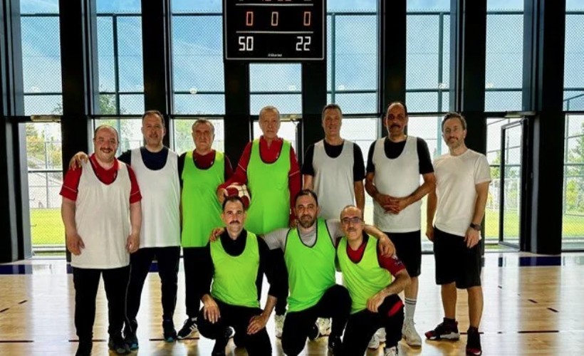 Cumhurbaşkanı Erdoğan basketbol oynadı