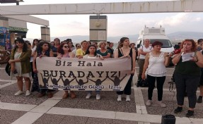 Kadınlar Birlikte Güçlü Platformu'ndan protesto!