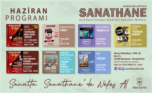 Sanathane’de sanat dolu haziran