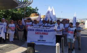 BTS İzmir Şubesi, Alsancak Limanı'nın satılmasını protesto etti!