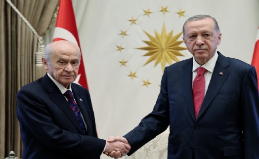 Erdoğan, Bahçeli ile Cumhurbaşkanlığı’nda görüştü!