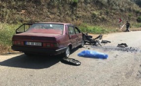 İzmir’de feci kaza! Otomobille çarpışan motosiklet sürücüsü öldü