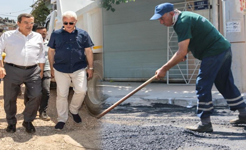 Konak’ın yollarına 4 buçuk yılda 50 bin ton asfalt