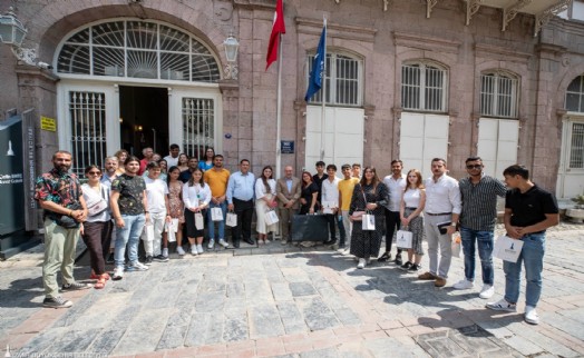 Litvanya’dan gelen Roman gençler Soyer’i ziyaret etti