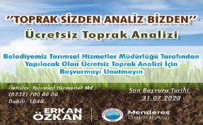 Menderes’te Ücretsiz Toprak Analizi