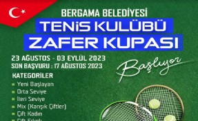 Bergama Tenis Kulübü Zafer Kupası başlıyor