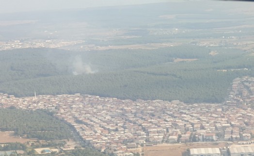 Buca'da orman yangını kısmen kontrol altına alındı