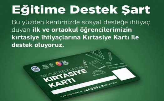 Efes Selçuk Belediye'sinden eğitime kırtasiye desteği