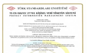 İzmir Büyükşehir Belediyesi ISO 27701 standardına sahip oldu