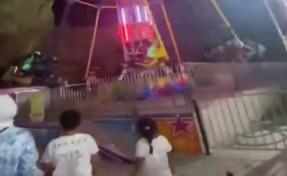 İzmir'deki lunapark kazası kamerada