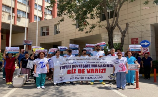 İzmir'de sağlıkçılardan 'maaş' eylemi: 45 bin TL istiyoruz