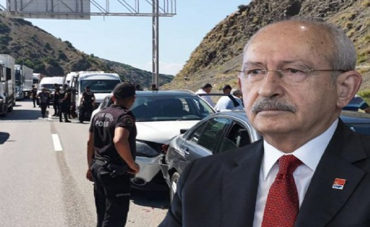 Kılıçdaroğlu'nun konvoyu kaza yaptı