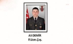 MSB Uzman Çavuş Ali Demir'in şehit olduğunu duyurdu