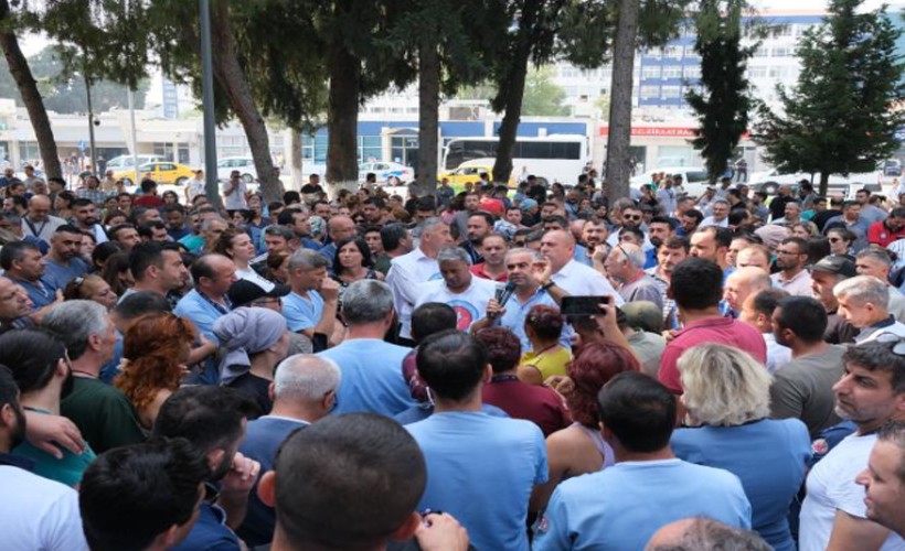 Rektörlük söz verdi; Ege Üniversitesi Hastanesi işçileri işbaşı yaptı