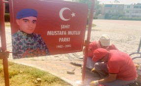 Şehidin adı Menderes’teki bir parka verildi