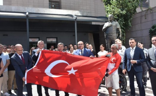 Şehit polis Fethi Sekin için bin 570 kilometre pedallayacak