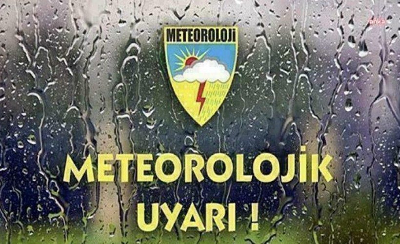 Meteoroloji'den 8 il için gök gürültülü sağanak yağış uyarısı