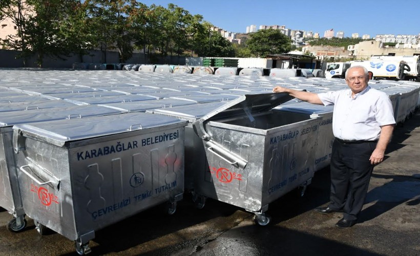 Yeni çöp konteynerleri cadde ve sokaklara yerleştiriliyor