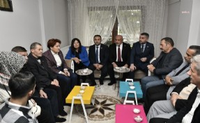 Akşener Manisa'da, şehit Enes Budak'ın ailesini ziyaret etti