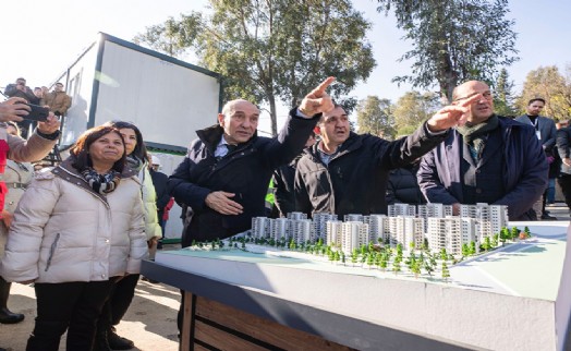 Büyükşehir'in toplu konut projesi hızla yükseliyor