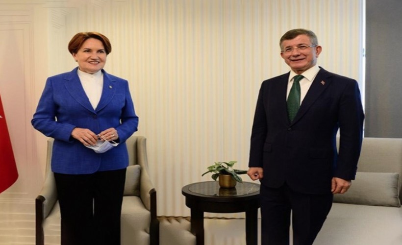 Davutoğlu, Akşener'i ziyaret etti