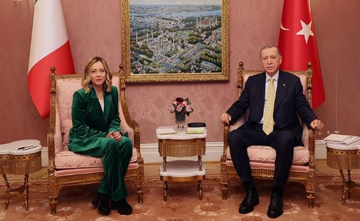 Erdoğan, İtalya Başbakanı Meloni'yi kabul etti