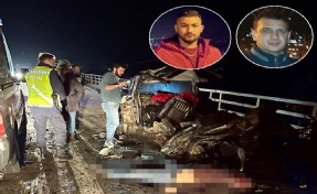 İzmir'deki feci kazada otomobil ikiye bölündü: 2 ölü, 3 ağır yaralı