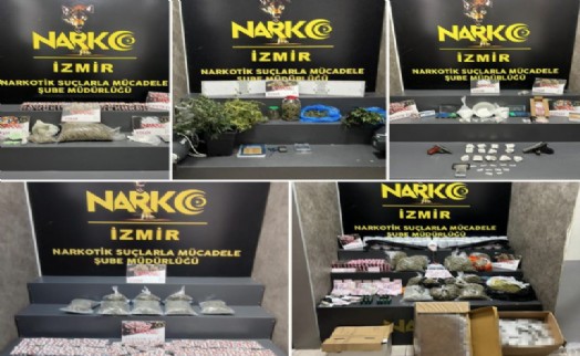 İzmir polisi yeni yılda da zehir tacirlerine göz açtırmıyor