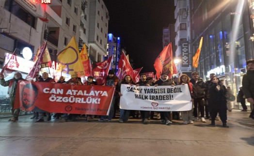 TİP İzmir İl Örgütü, Can Atalay’ın milletvekilliğinin düşürülmesini protesto etti