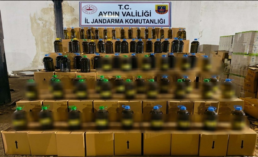 Aydın'da 6 bin 500 litre sahte zeytinyağı ele geçirildi