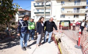 Çeşme’de doğal gaz çalışmaları başladı: İlk kazma vuruldu