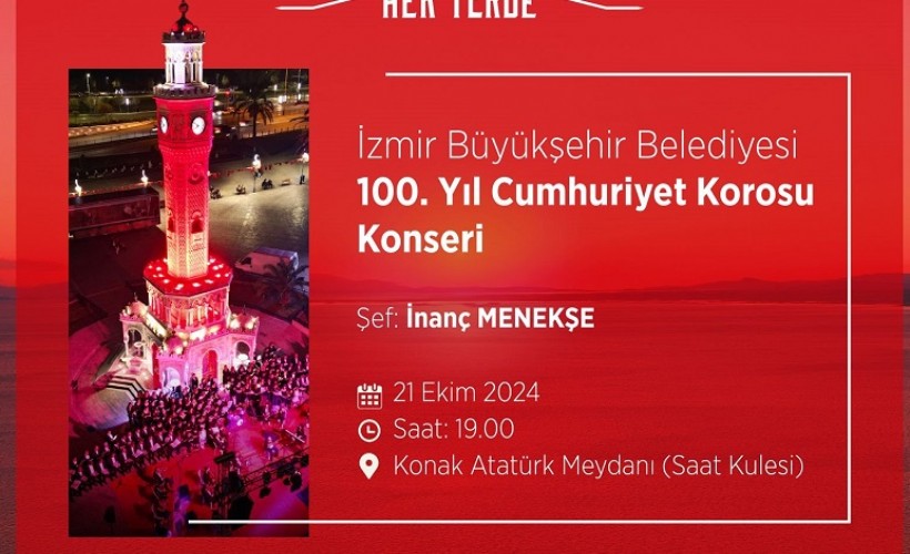 Cumhuriyet Bayramı’na özel 100. Yıl Cumhuriyet Korosu konseri