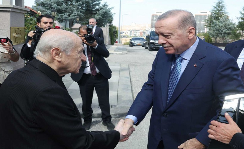 Erdoğan ile Bahçeli görüşmesi sona erdi