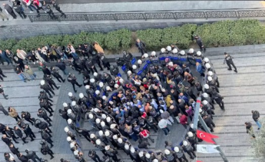 Esenyurt'ta polis sendikaları böyle ablukaya aldı