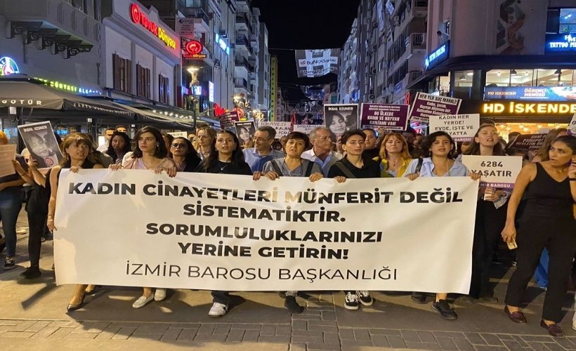 İzmir Barosu kadın cinayetlerine karşı ses yükseltti: Münferit değil cinskırım