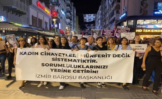 İzmir Barosu kadın cinayetlerine karşı ses yükseltti: Münferit değil cinskırım