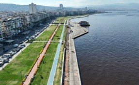 Kordon’da deniz taşkınlarını önlemek için yoğun tempo