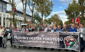 Kütahya’da, Filistin'e destek yürüyüşü