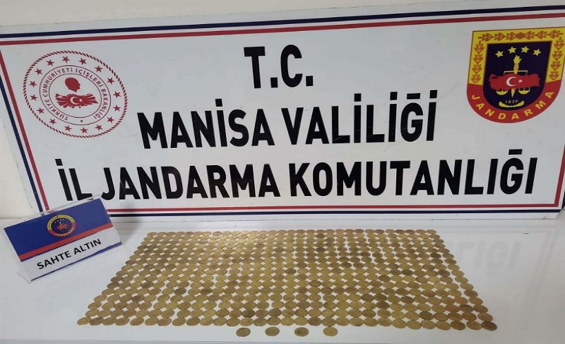 Manisa'da 484 adet sahte sikke ile yakalanan 2 şüpheliye gözaltı