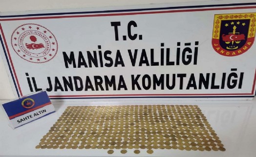 Manisa'da 484 adet sahte sikke ile yakalanan 2 şüpheliye gözaltı