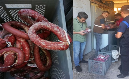 Manisa'da denetim; tarihi geçmiş ürünler imha edildi