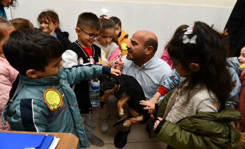 Çiğli Belediyesi'nden miniklere hayvan sevgisi semineri