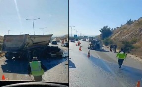 İzmir'de 3 TIR'ın karıştığı trafik kazası: 1 ölü, 1 yaralı