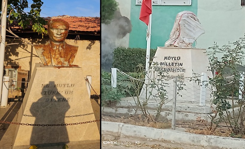 İzmir'de Atatürk büstüne saldırı düzenleyen şüpheli tutuklandı