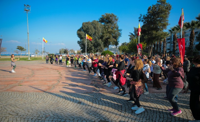 Konaklı kadınlar açık havada zumba ile stres attı