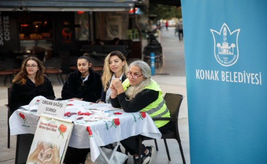 Konak’ta organ bağışı farkındalığı için stant kuruldu