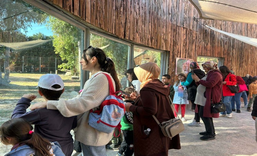 Manisalı çocuklar aileleriyle İzmir Sasalı Doğal Yaşam Parkı'nI gezdi