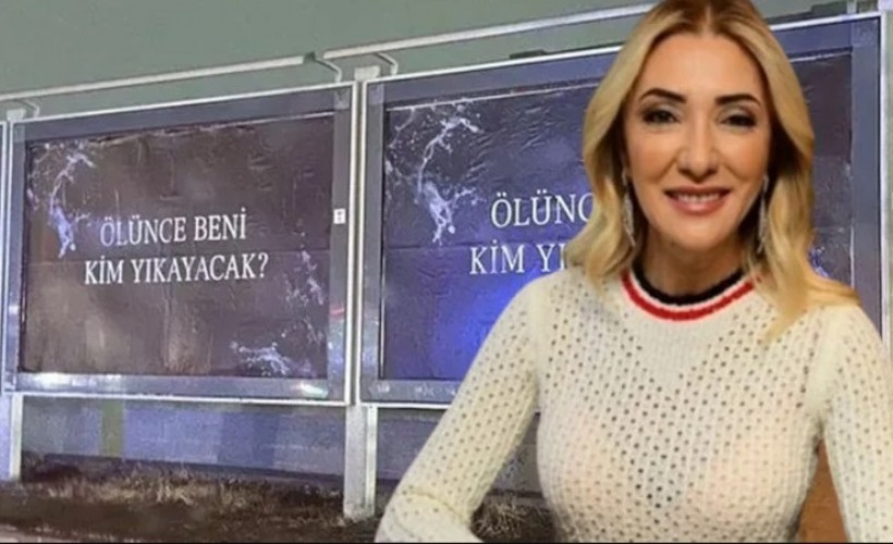 Bakanın eşi TRT'nin afişlerine ateş püskürdü