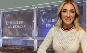 Bakanın eşi TRT'nin afişlerine ateş püskürdü